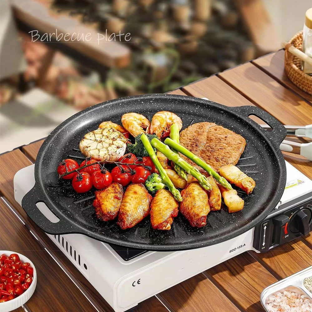 34CM Outdoor BBQ Grill Pan Non - đánh giá và giá Korean Bbq Grill