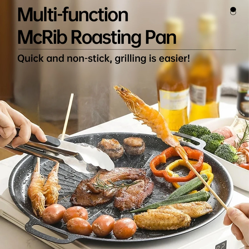 34CM Outdoor BBQ Grill Pan Non - đánh giá và giá Korean Bbq Grill