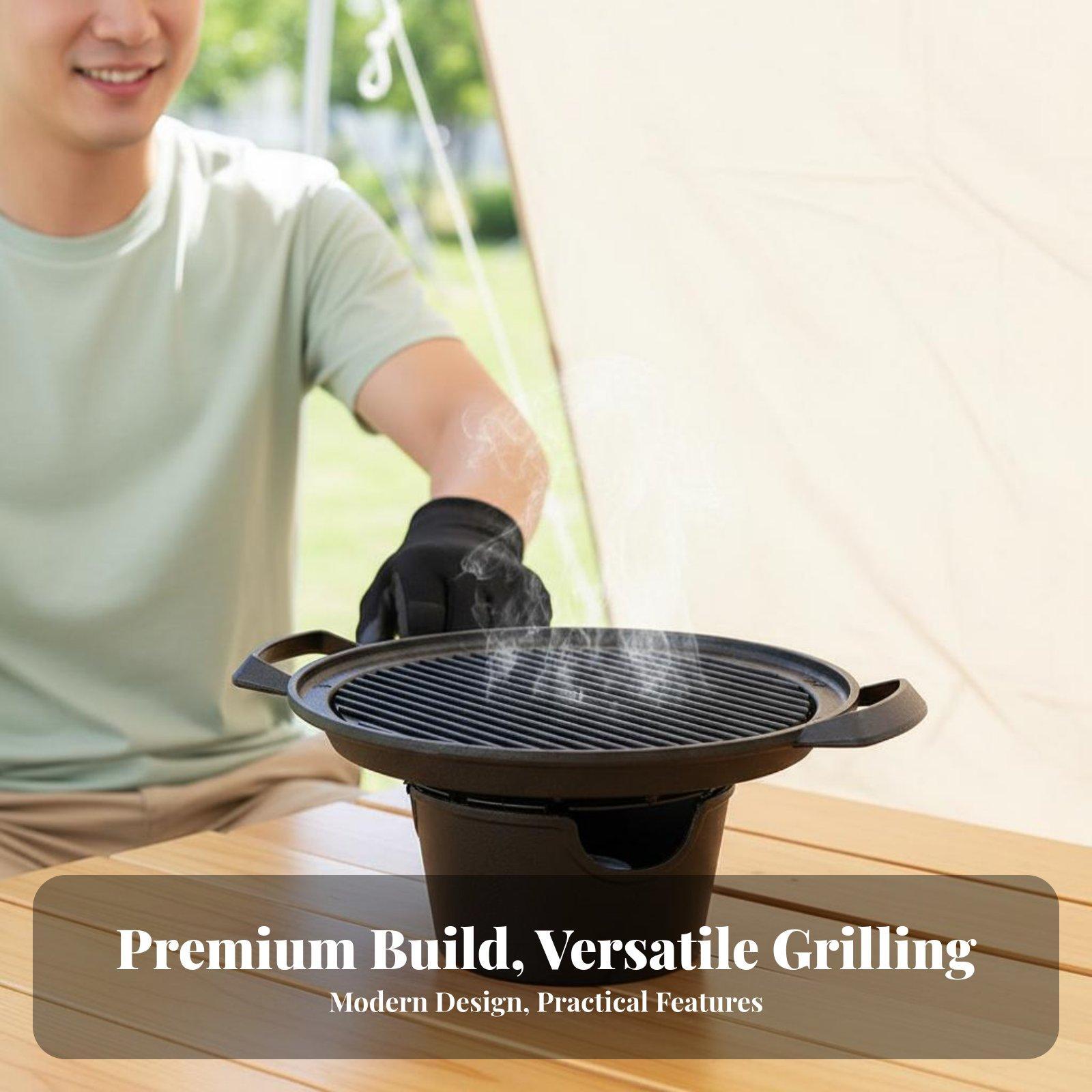 Outdoor Grill Mini Tabletop BB - đánh giá và giá Korean Bbq Grill