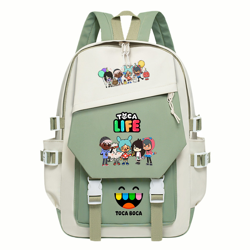Toca Life World Print Backpack - đánh giá và giá Korean Lifestyle Student