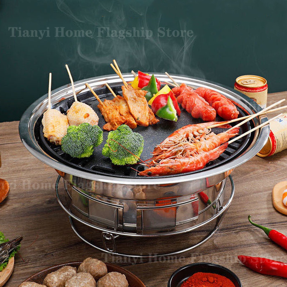 Stainless Steel Charcoal Grill - đánh giá và giá Korean Bbq Grill