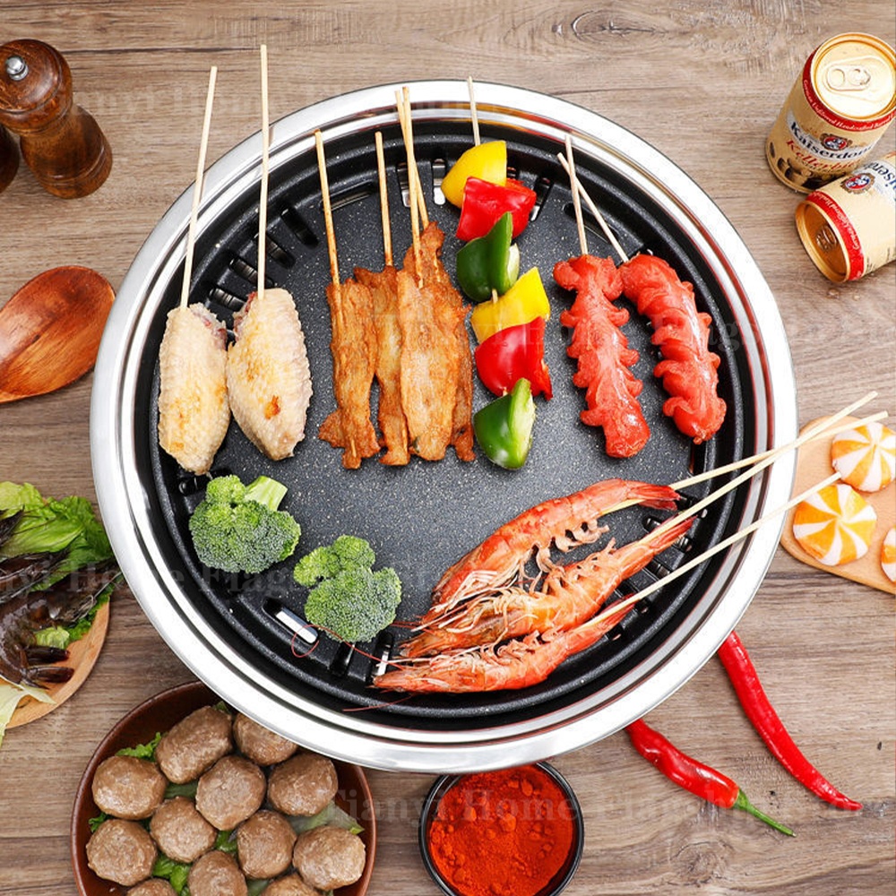 Stainless Steel Charcoal Grill - đánh giá và giá Korean Bbq Grill